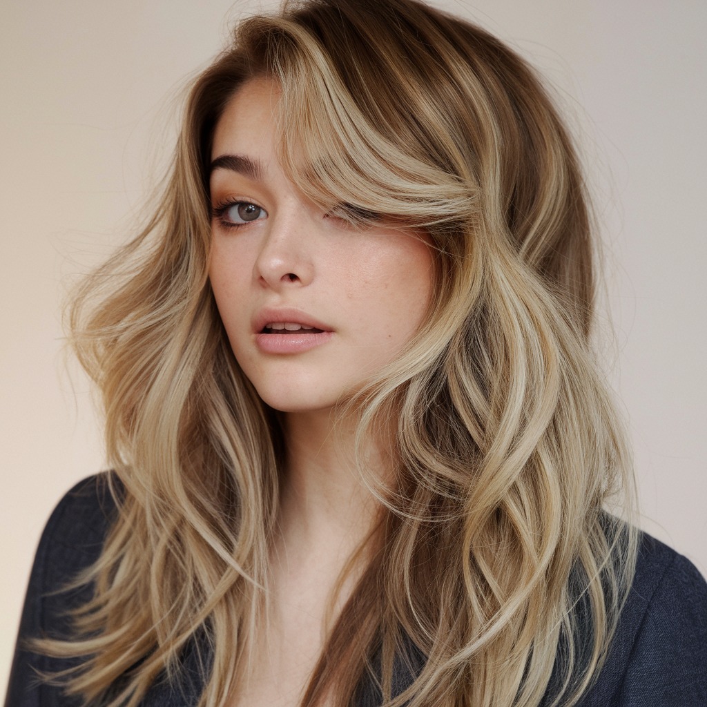 Textured Blowout with Tousled Ends