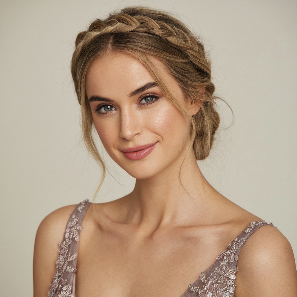 Braided Crown Updo