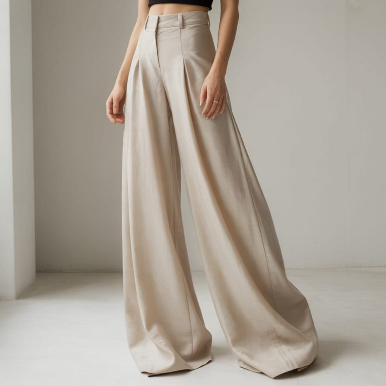 The DIY Method I Use to Keep Wide-Leg Pants From Losing Shape Through the Day