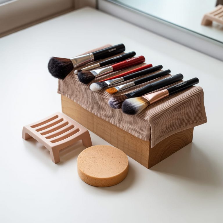 The Placement Hack That Keeps My Brushes From Mixing Powder Shades on Accident